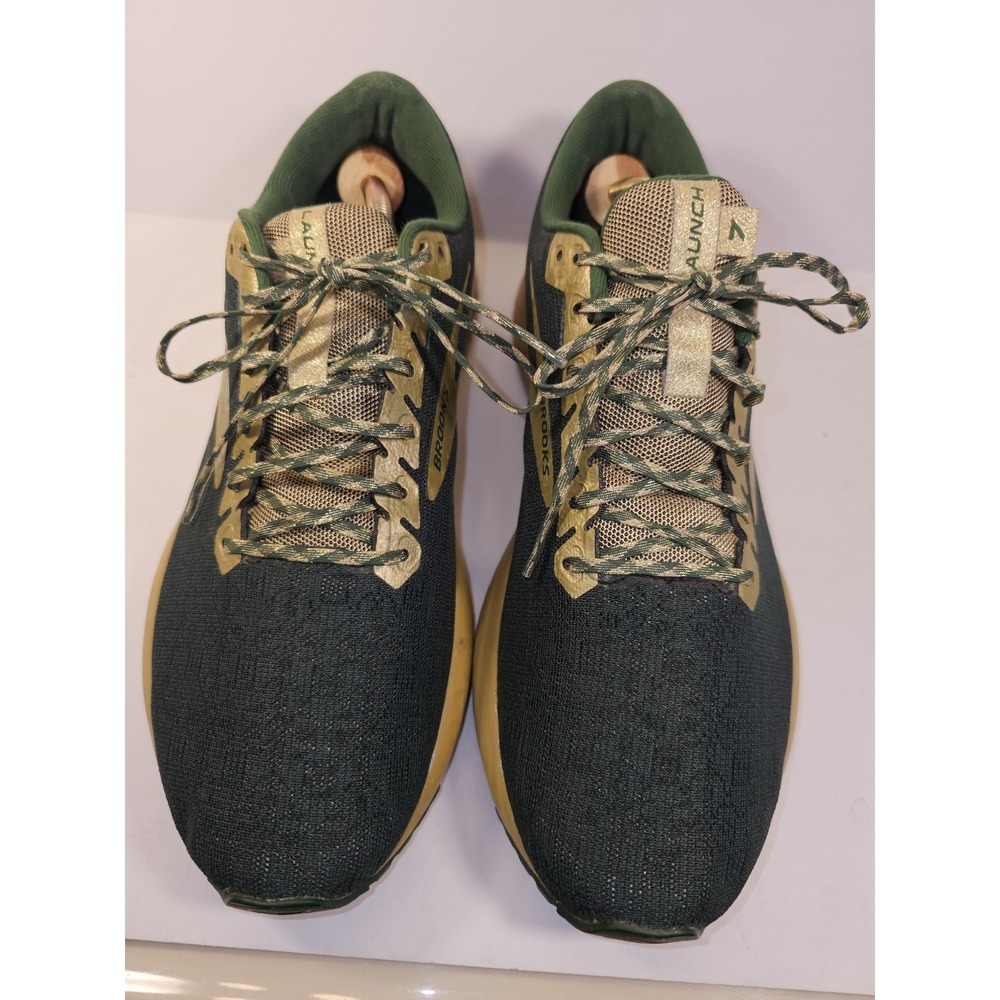 Brooks Launch 7 Men's Running Shoes in Green and Tan